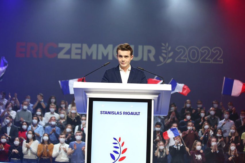 stanislas rigault soutien eric zemmour pour presidentielle 2022